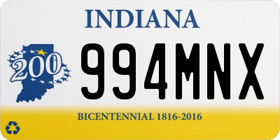 IN license plate 994MNX