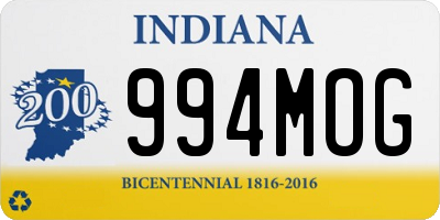 IN license plate 994MOG