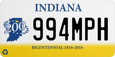 IN license plate 994MPH