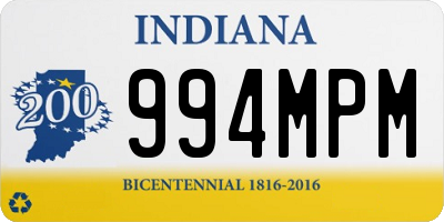 IN license plate 994MPM