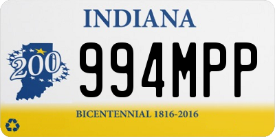 IN license plate 994MPP