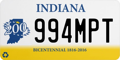 IN license plate 994MPT