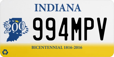 IN license plate 994MPV