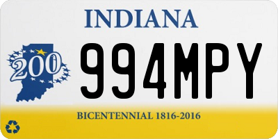 IN license plate 994MPY