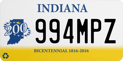 IN license plate 994MPZ