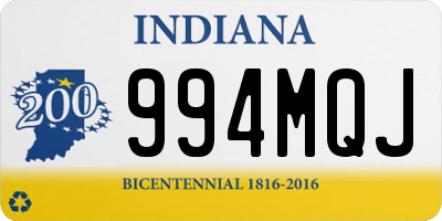 IN license plate 994MQJ