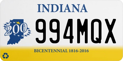 IN license plate 994MQX