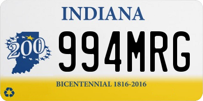 IN license plate 994MRG