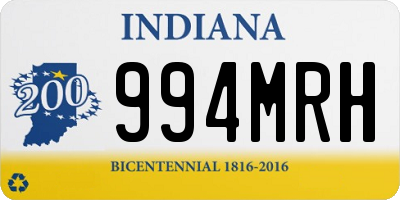 IN license plate 994MRH