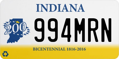 IN license plate 994MRN