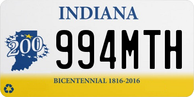 IN license plate 994MTH