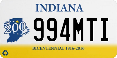 IN license plate 994MTI