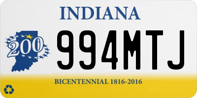 IN license plate 994MTJ