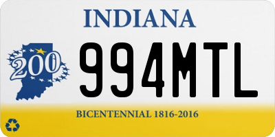 IN license plate 994MTL