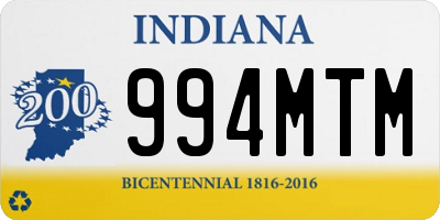 IN license plate 994MTM