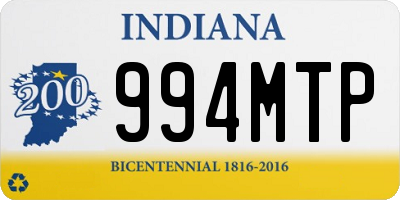 IN license plate 994MTP