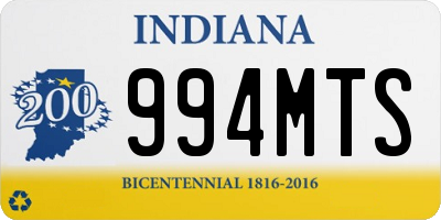 IN license plate 994MTS