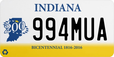 IN license plate 994MUA