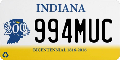 IN license plate 994MUC