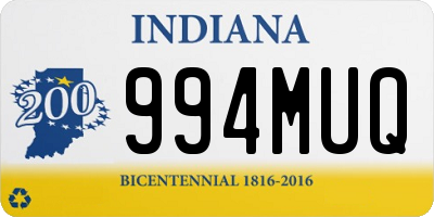 IN license plate 994MUQ