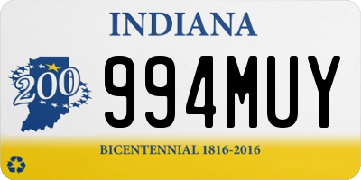 IN license plate 994MUY