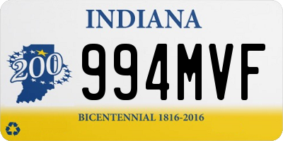 IN license plate 994MVF