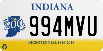 IN license plate 994MVU