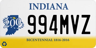 IN license plate 994MVZ