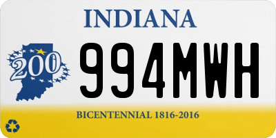 IN license plate 994MWH