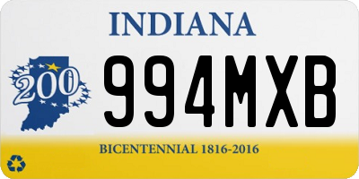 IN license plate 994MXB