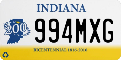 IN license plate 994MXG