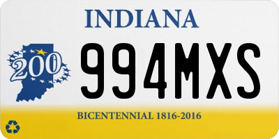 IN license plate 994MXS