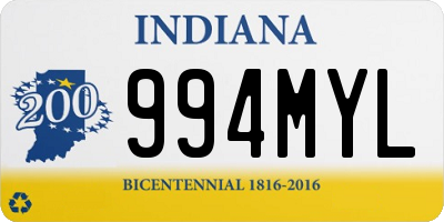 IN license plate 994MYL