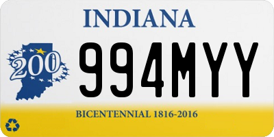 IN license plate 994MYY