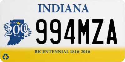 IN license plate 994MZA