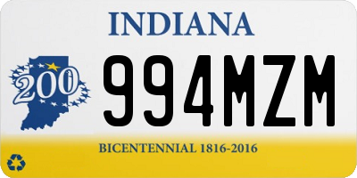 IN license plate 994MZM