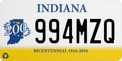 IN license plate 994MZQ