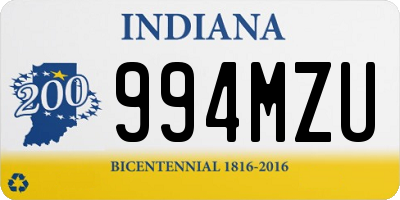 IN license plate 994MZU