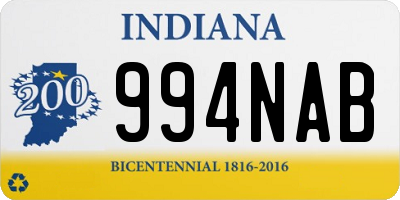 IN license plate 994NAB