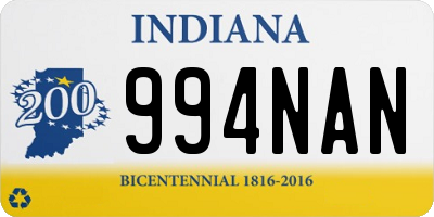 IN license plate 994NAN