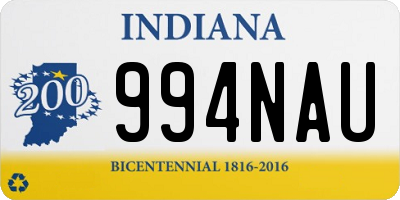 IN license plate 994NAU