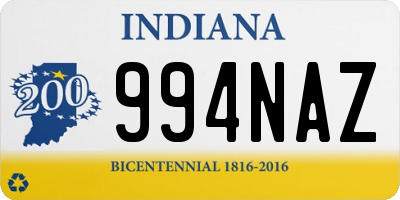 IN license plate 994NAZ