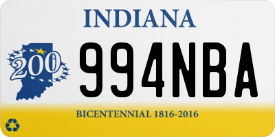 IN license plate 994NBA