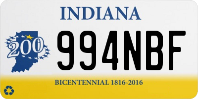 IN license plate 994NBF