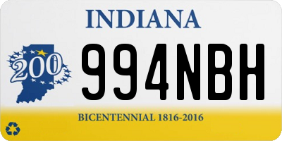 IN license plate 994NBH