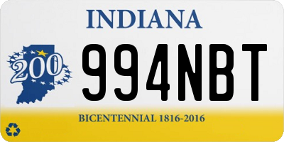 IN license plate 994NBT