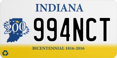 IN license plate 994NCT