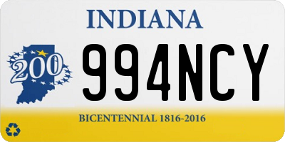 IN license plate 994NCY