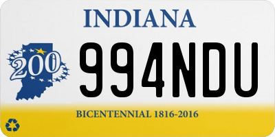 IN license plate 994NDU