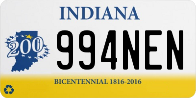 IN license plate 994NEN